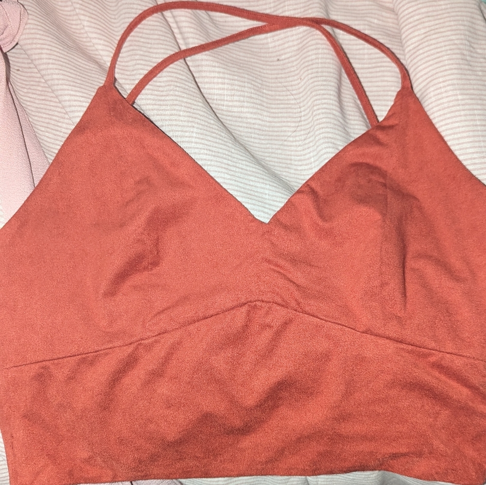 Burnt orange crop top Rue 21